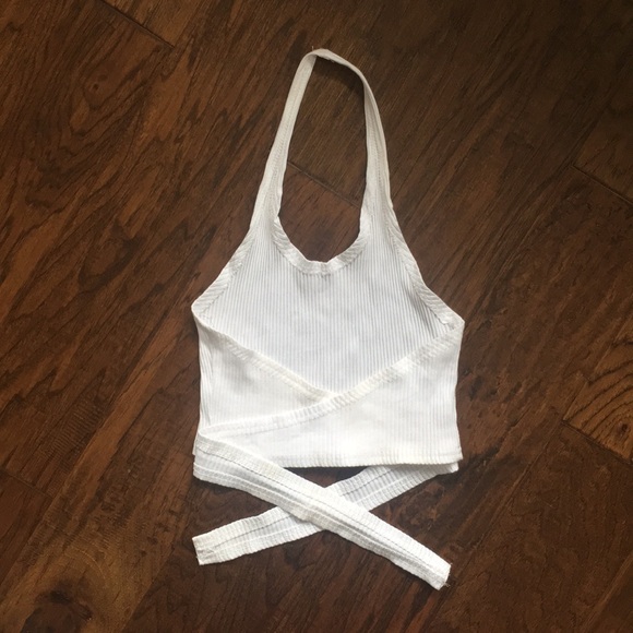 2 for $12 🎊 White Halter Tie Up 🤍 - Picture 2 of 3